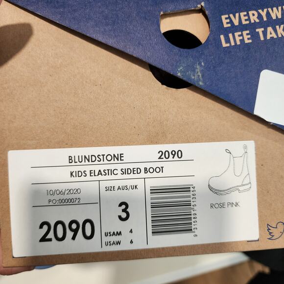 NEW Blundstone Girls 2090 Chelsea Boots Rose Pink Sparkle Kids Girls UK 3 4T - Picture 5 of 5